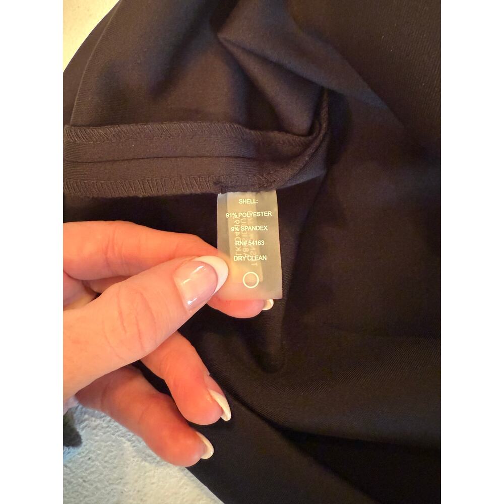 Tommy Hilfiger Women's Black Sleeveless Gold Button Asymmetrical Dress Sz 18 - Picture 5 of 8